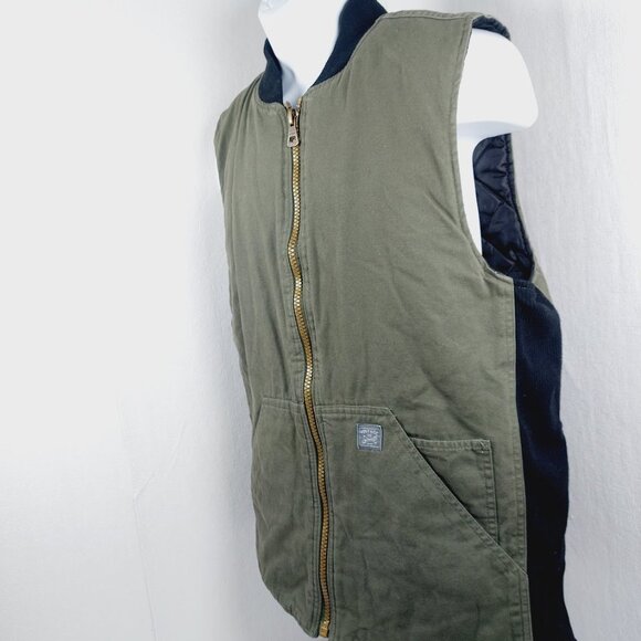 Weatherproof Men's Olive Green Sleeveless Canvas Outdoor Hunting Vest Size M - Picture 5 of 16